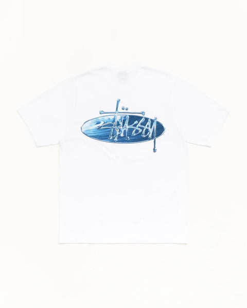 STUSSY WAVE OVAL TEE