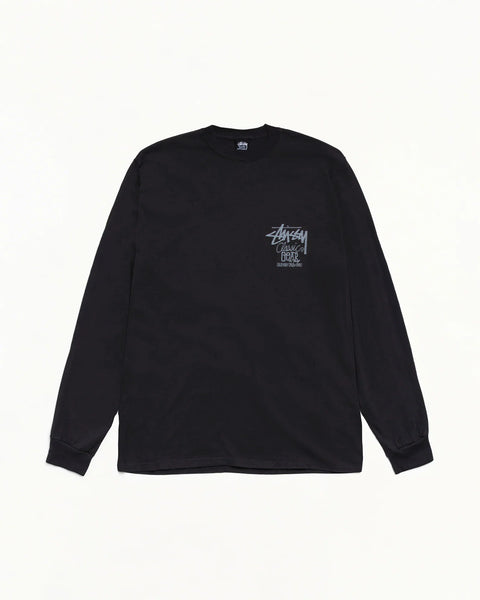 STUSSY CLASSIC GEAR LS TEE PIGMENT DYED