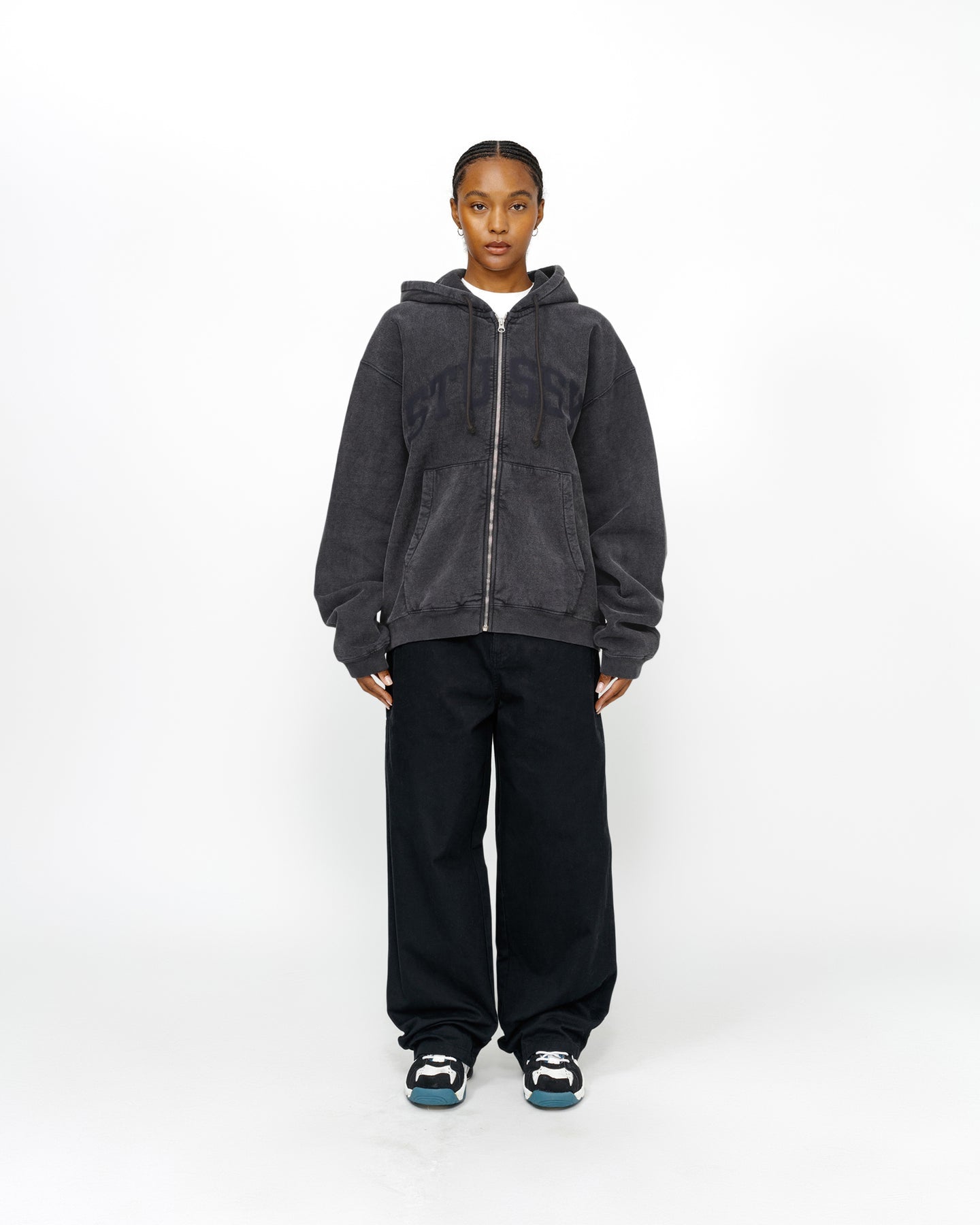 STUSSY ZIP HOODIE FADED GRAPHIC – Trade Point_HK