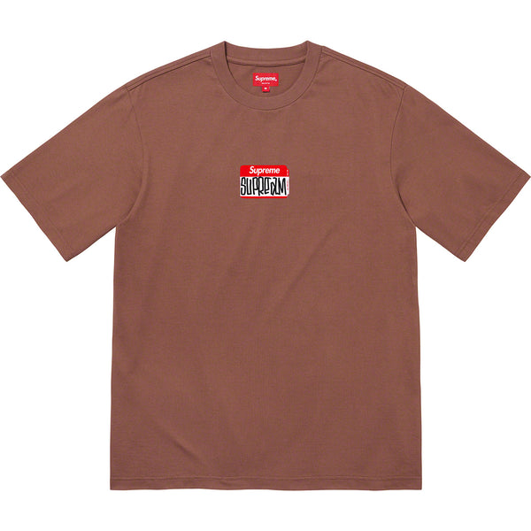 SUPREME GONZ NAMETAG S/S TOP