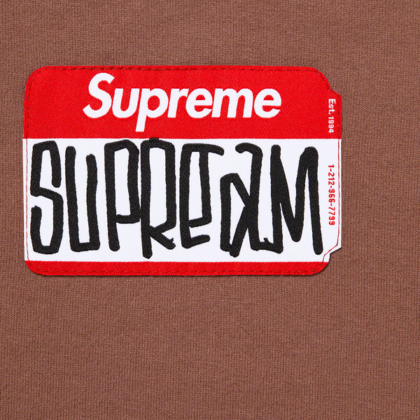 SUPREME GONZ NAMETAG S/S TOP