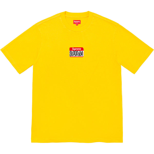 SUPREME GONZ NAMETAG S/S TOP