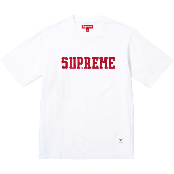 【新品】 Supreme Twill Appliqué S/S Top 黒 L Supreme シュプリーム 2024AW Twill Applique S/S Top ツイル