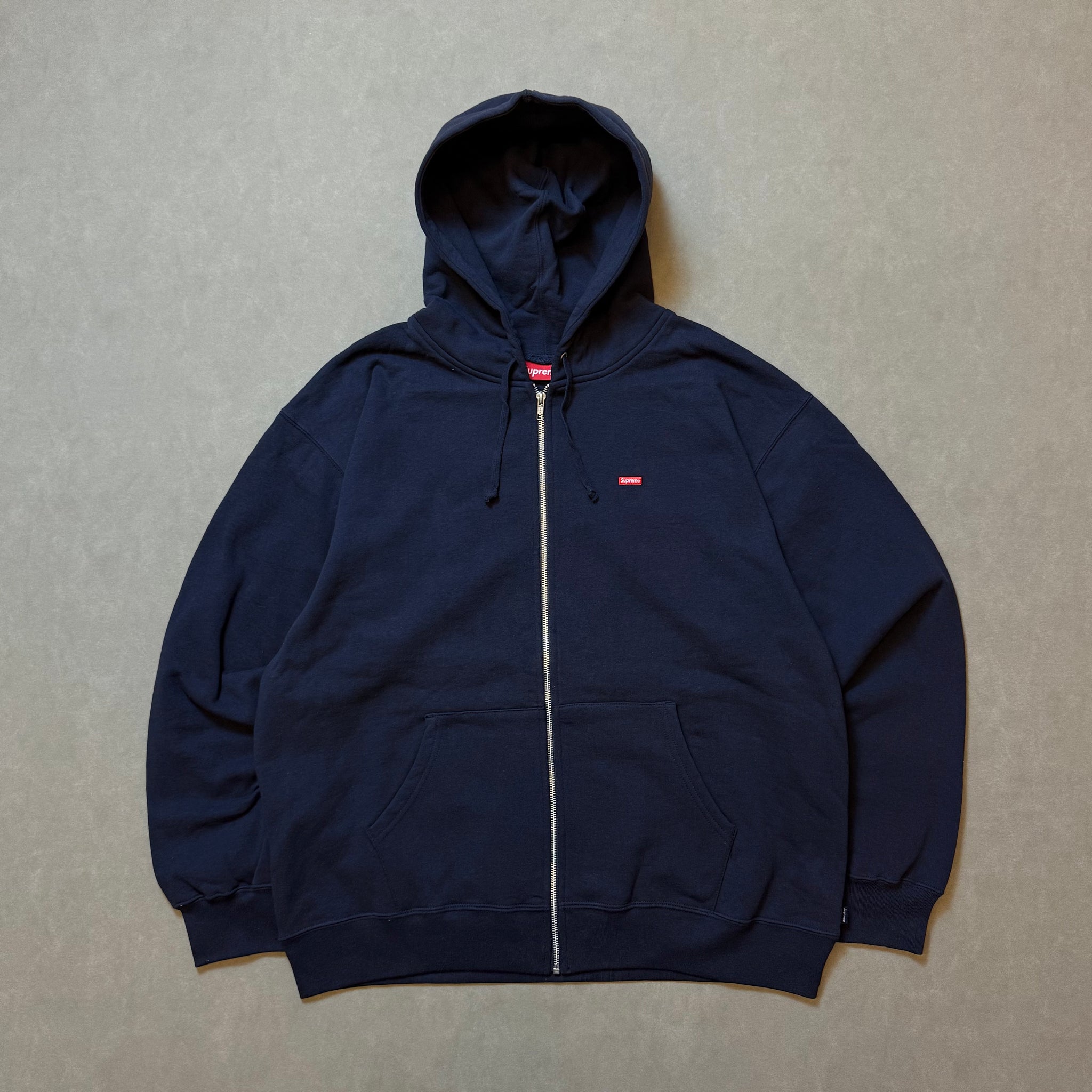 SUPREME SMALL BOX ZIP UP HOODED SWEATSHIRT SS21