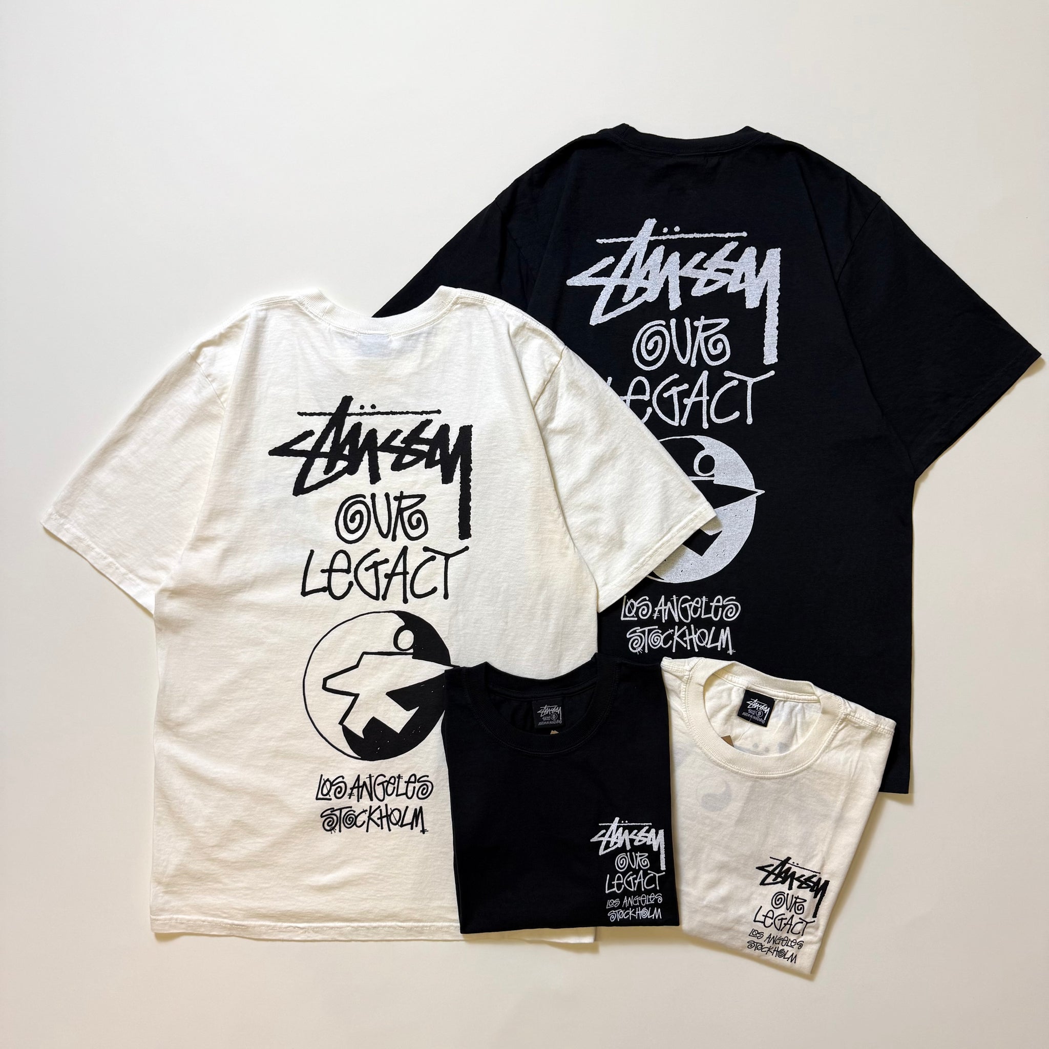 STUSSY OUR LEGACY WORK SHOP SURFMAN TEE PIGMENT DYED