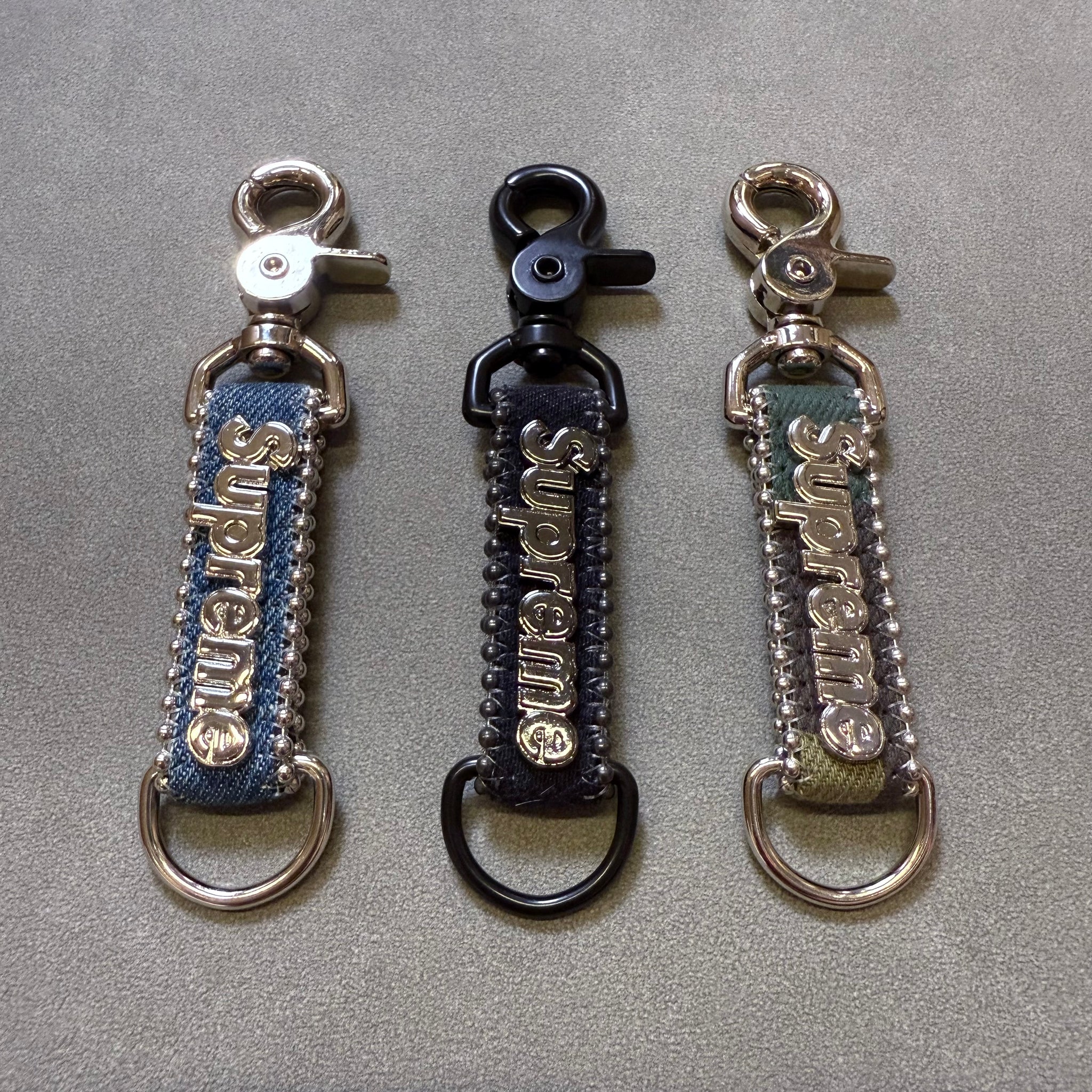 SUPREME B.B. SIMON DENIM KEYCHAIN