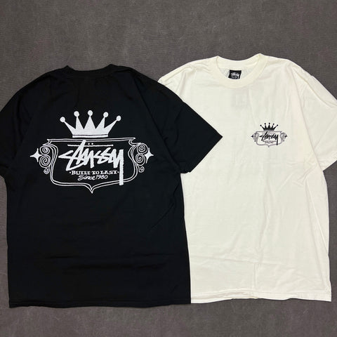 STUSSY BUILT TO LAST TEE PIGMENT DYED