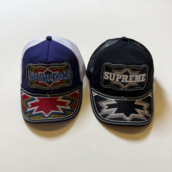 SUPREME WESTERN EMBROIDERED MESH BACK 5 PANEL