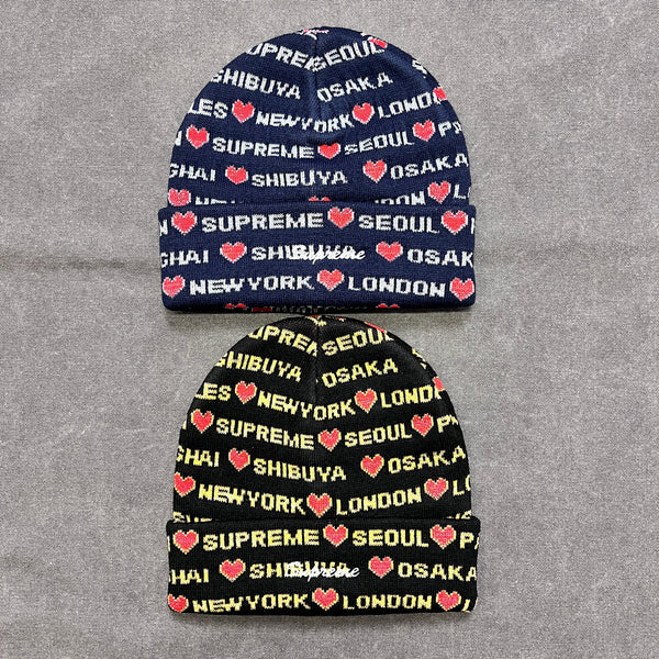 SUPREME HEARTS BEANIE