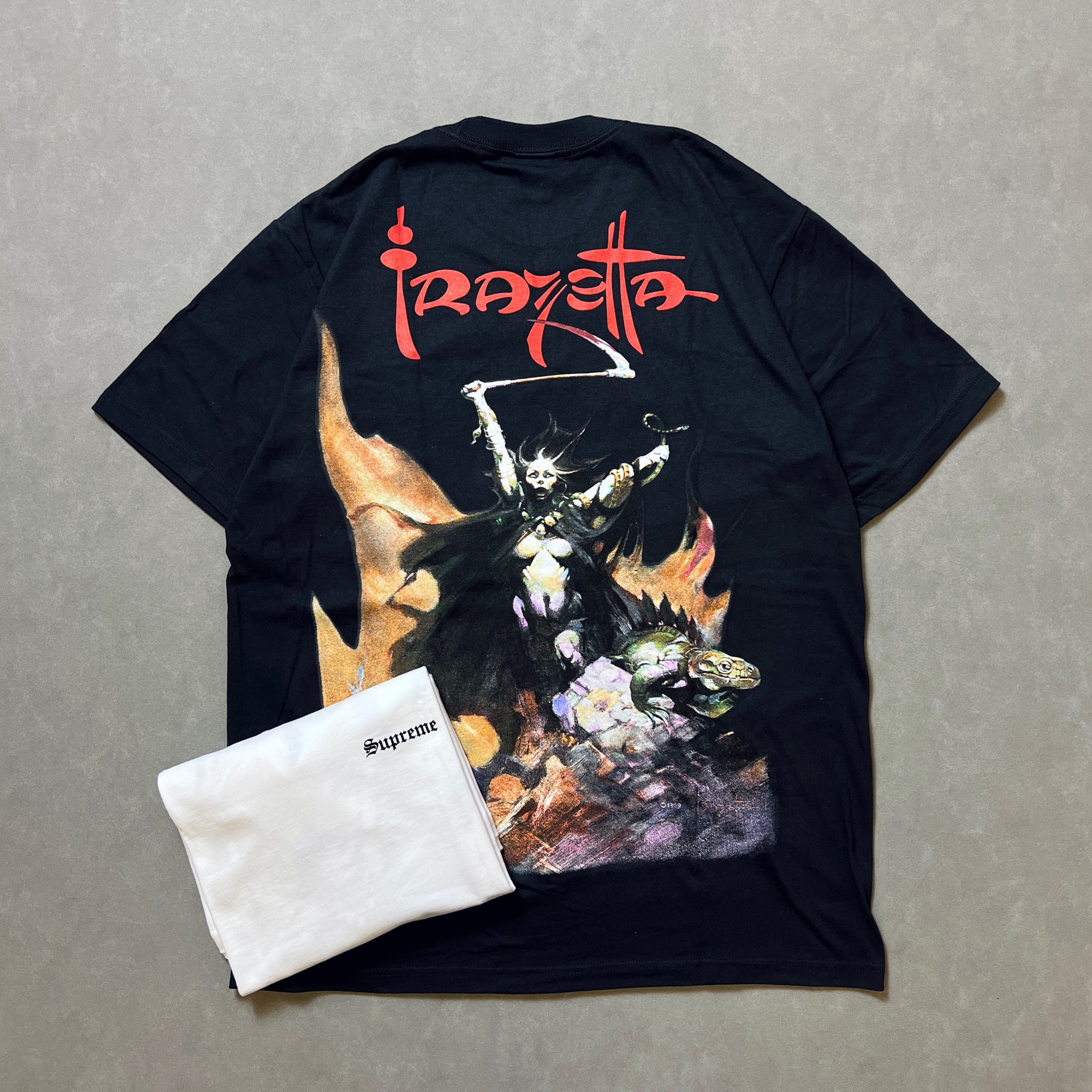 SUPREME FRANK FRAZETTA WOMAN WITH SCYTHE TEE