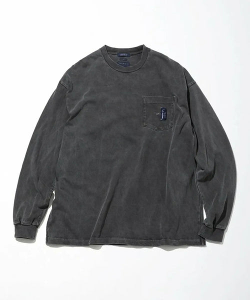 NAUTICA JP PIGMENT DYED “TOO HEAVY” JERSEY POCKET L/S TEE