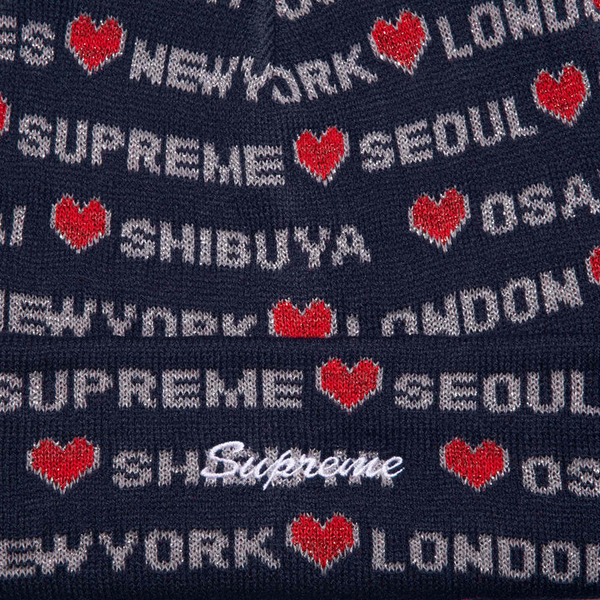 SUPREME HEARTS BEANIE