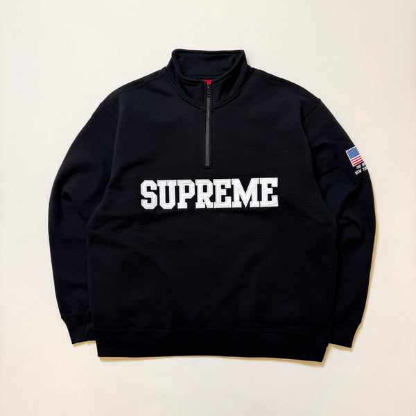 SUPREME SHOP FLAG HALF ZIP PULLOVER