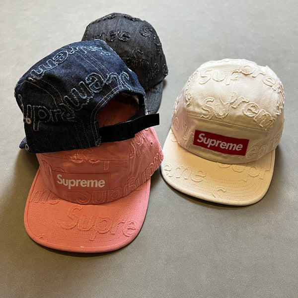 SUPREME LASERED DENIM CAMP CAP