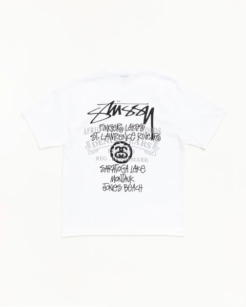 STUSSY DENIM TEARS BEACH TOUR TEE