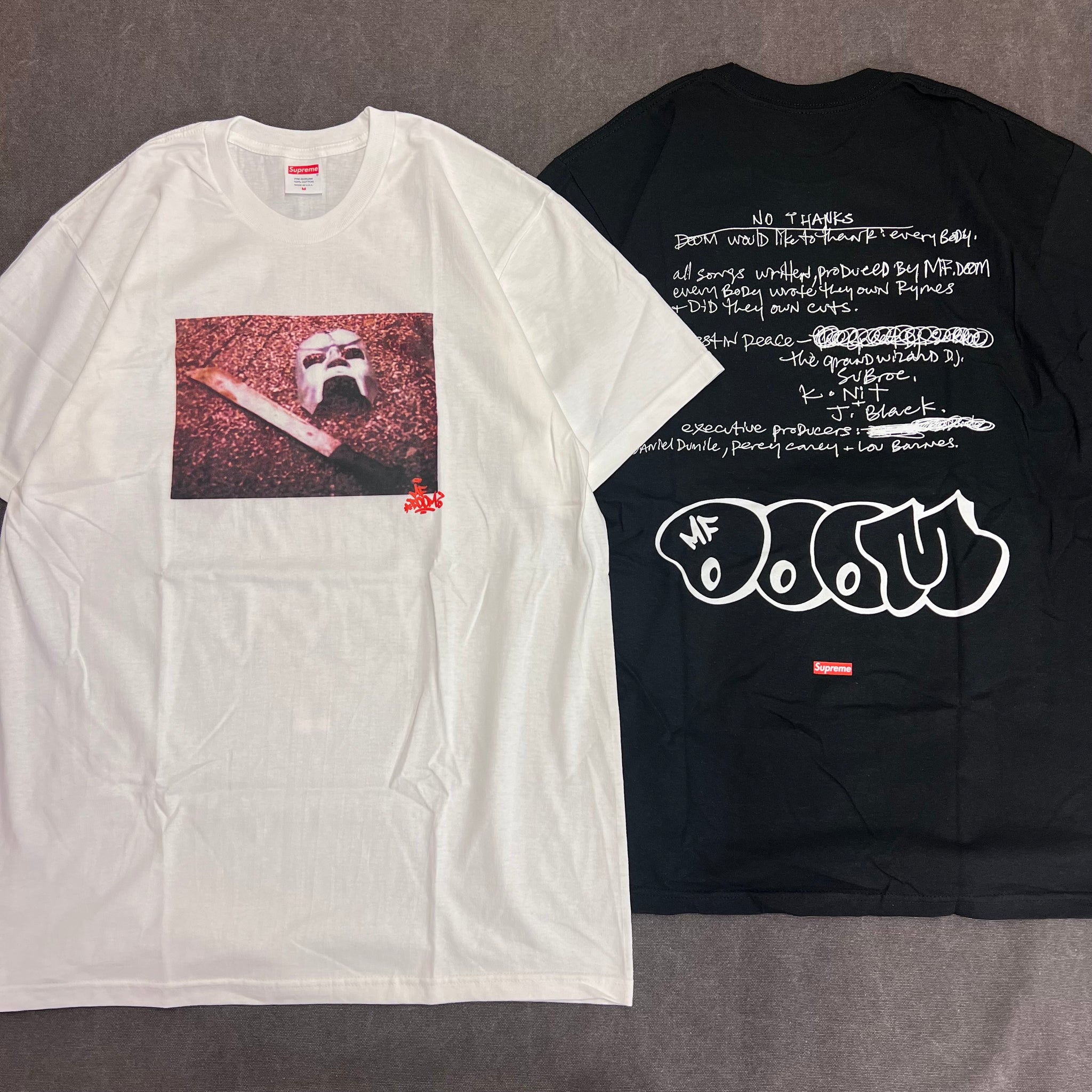 Supreme MF Doom Tee Black F/W 23