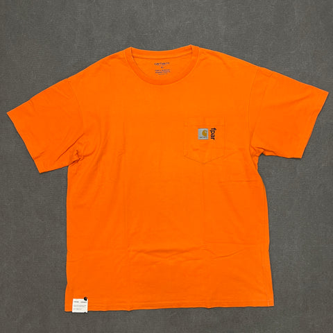 [PRE OWNED]-CARHARTT WIP X FPAR POCKET TEE ORANGE