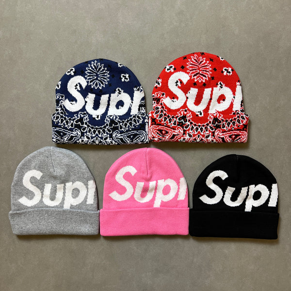 SUPREME BANDANA BIG LOGO BEANIE