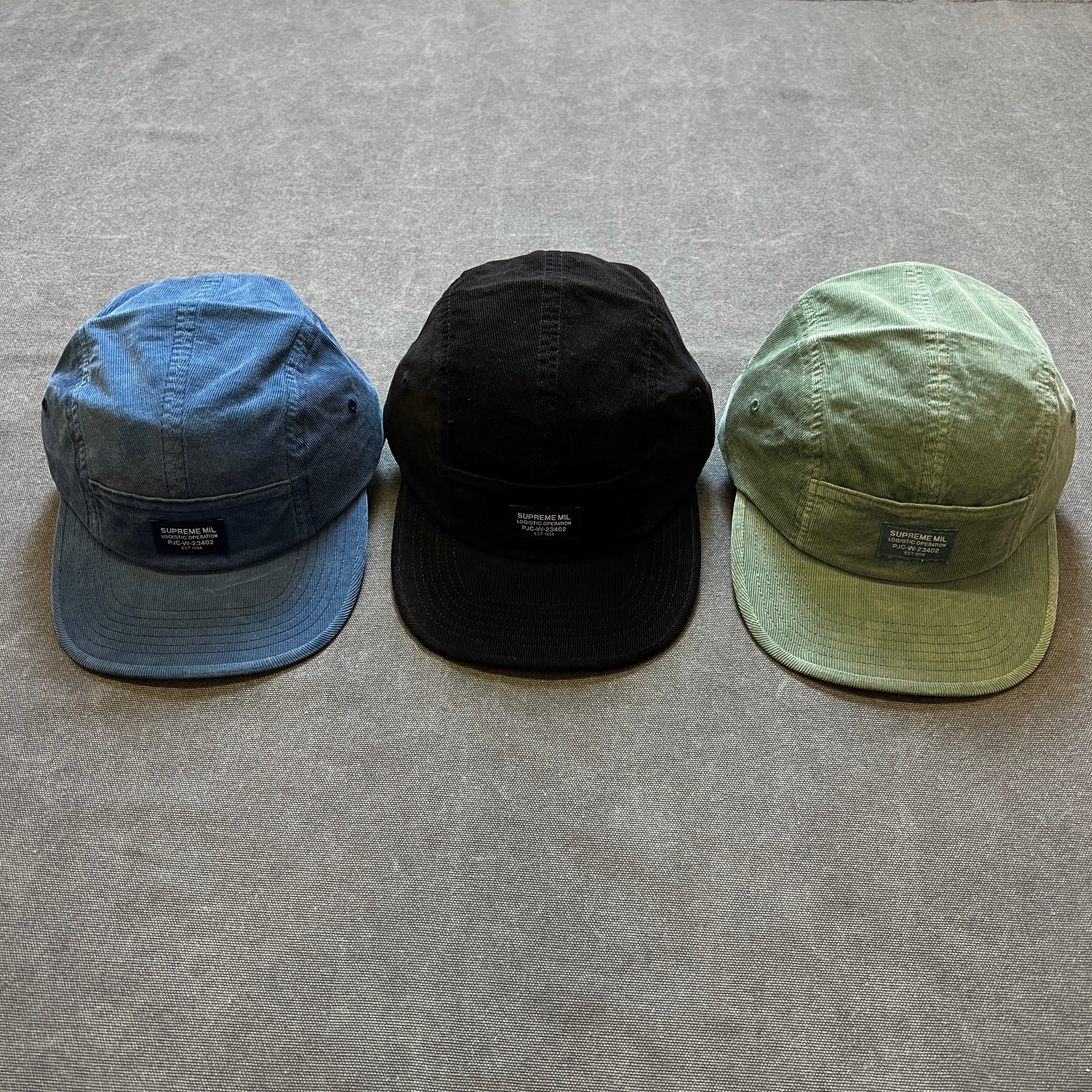 Supreme Corduroy Pocket Camp Cap 黒 Supreme Corduroy Pocket Camp Cap (FW24) - $48