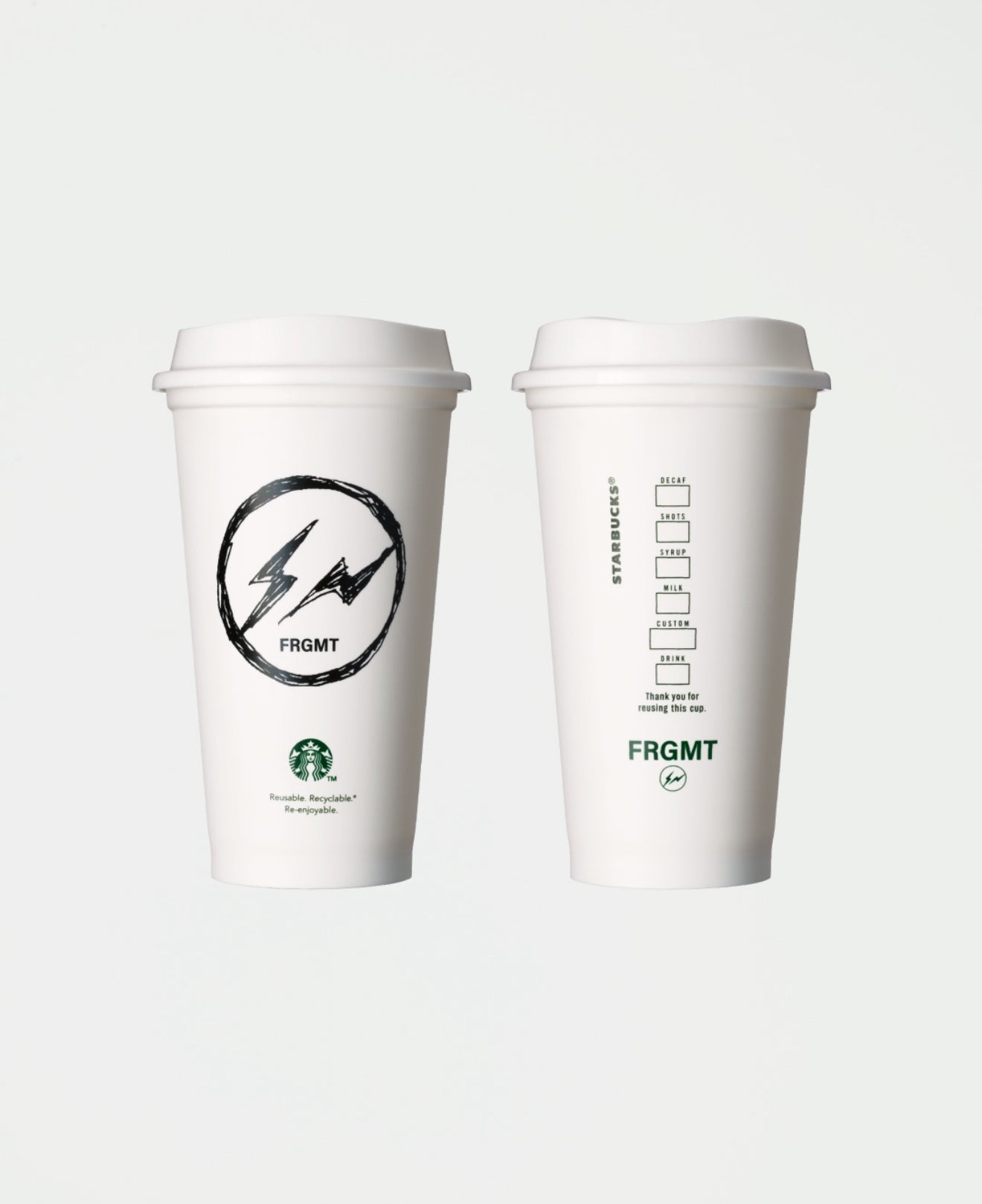 [NEW]-STARBUCKS × FRGMT MYST FRAGMENT DESIGN Reusable Cup 472ml