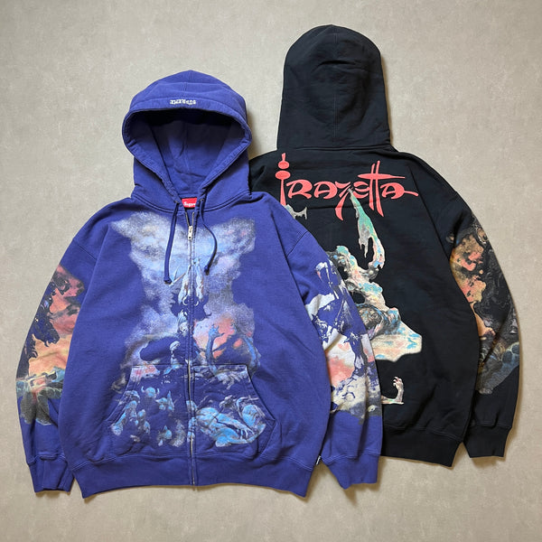 SUPREME FRANK FRAZETTA ZIP UP HOODED SWEATSHIRT