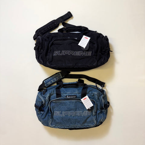 SUPREME DENIM DUFFLE BAG