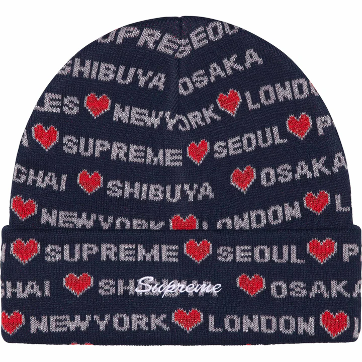 SUPREME HEARTS BEANIE – Trade Point_HK