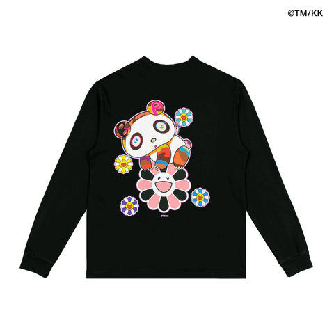 [PRE ORDER]-BLACKPINK + Takashi Murakami Pandakashi Dreams Long Sleeve Shirt (Vintage Black)