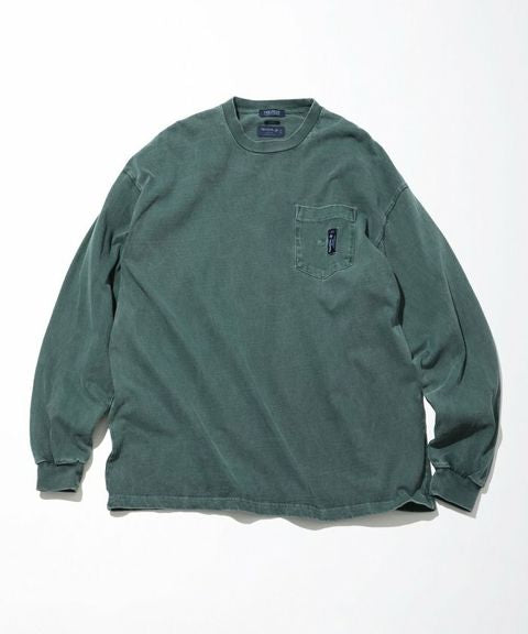 NAUTICA JP PIGMENT DYED “TOO HEAVY” JERSEY POCKET L/S TEE