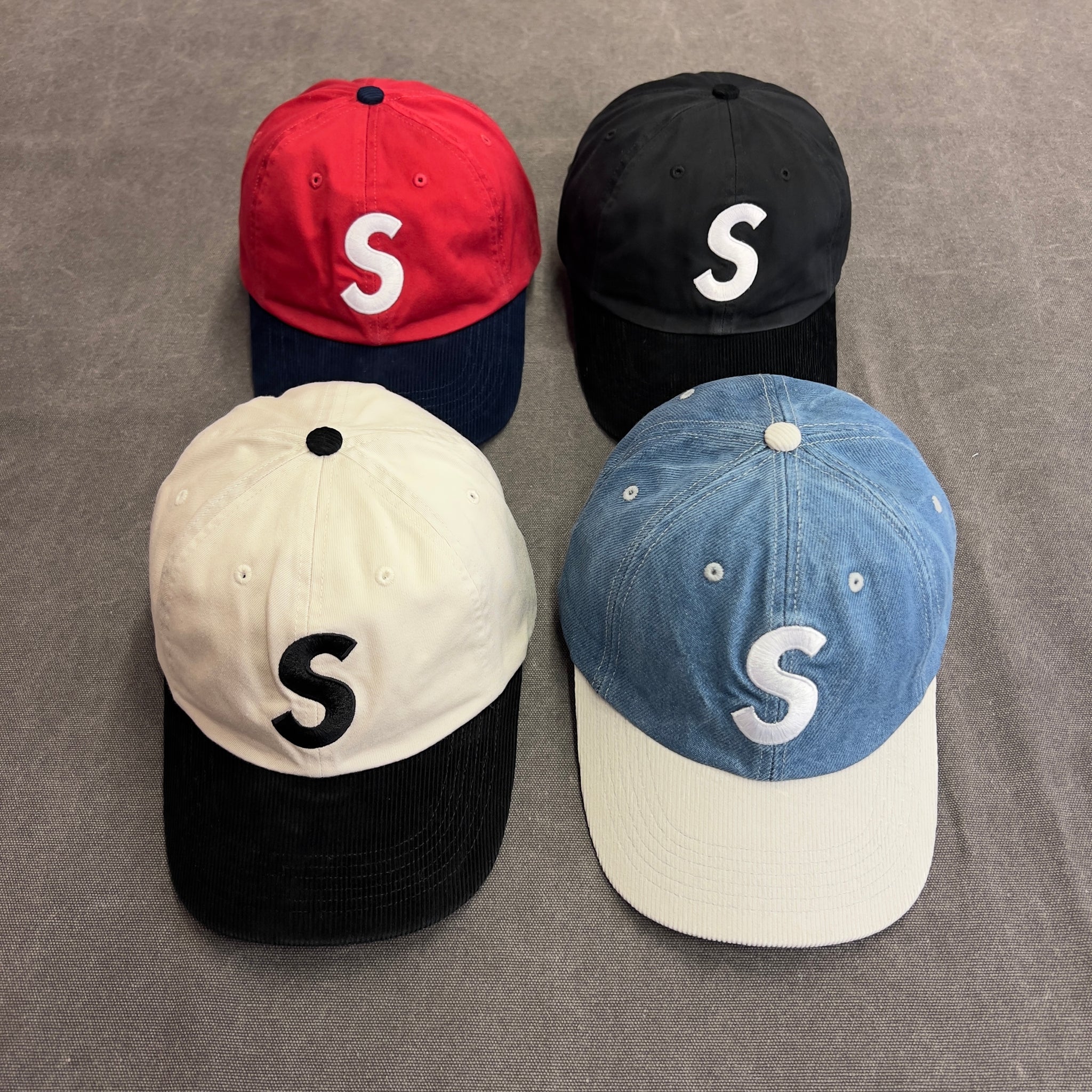 Supreme 2-Tone S Logo 6-Panel Denim 新品 - 帽子