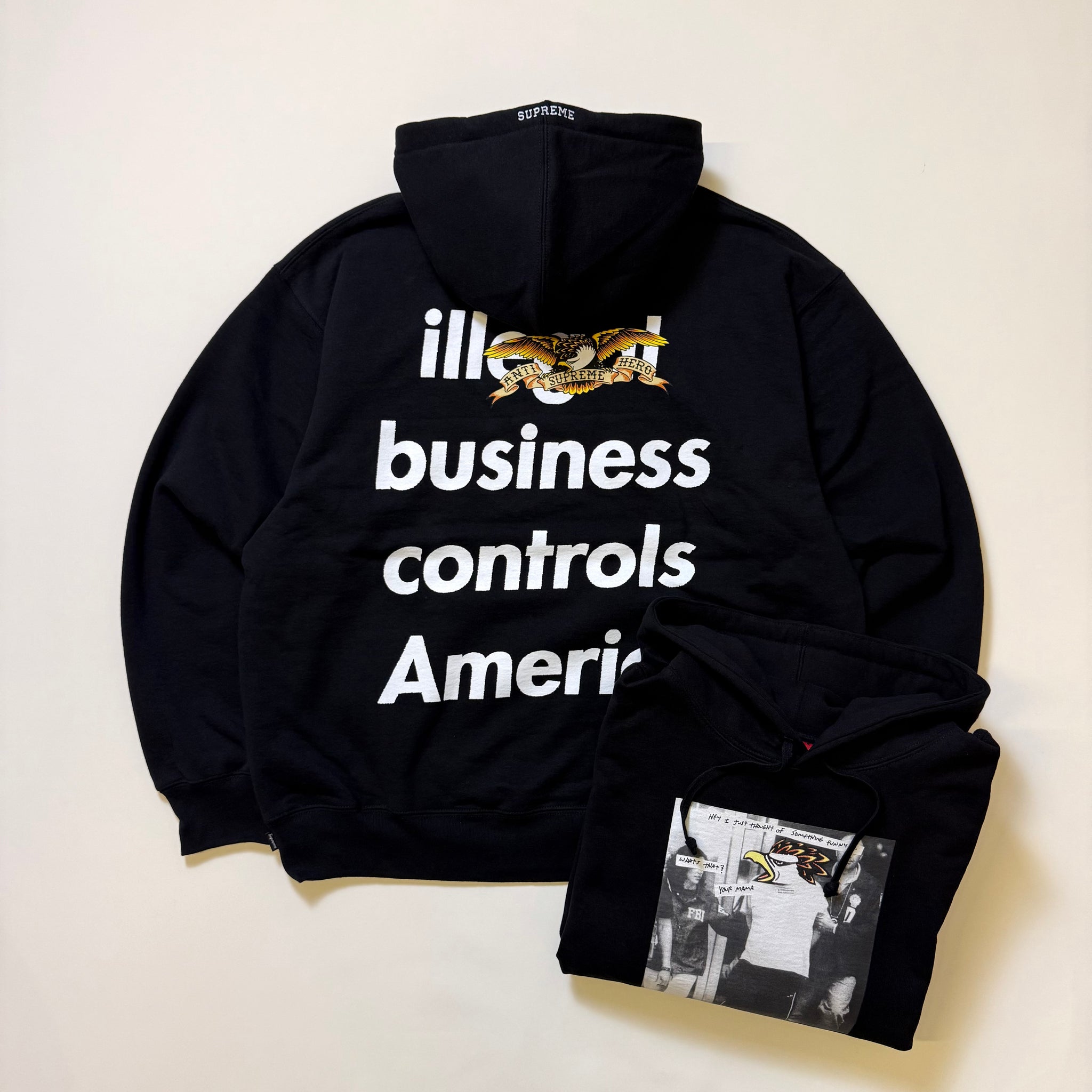 SUPREME ANTIHERO HOODED SWEATSHIRT