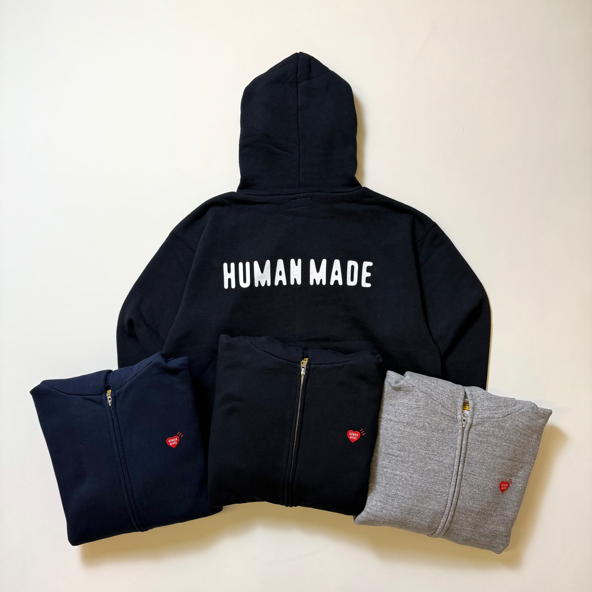 HUMAN MADE CLASSIC ZIP-UP SWEAT HOODIE HM30CS051