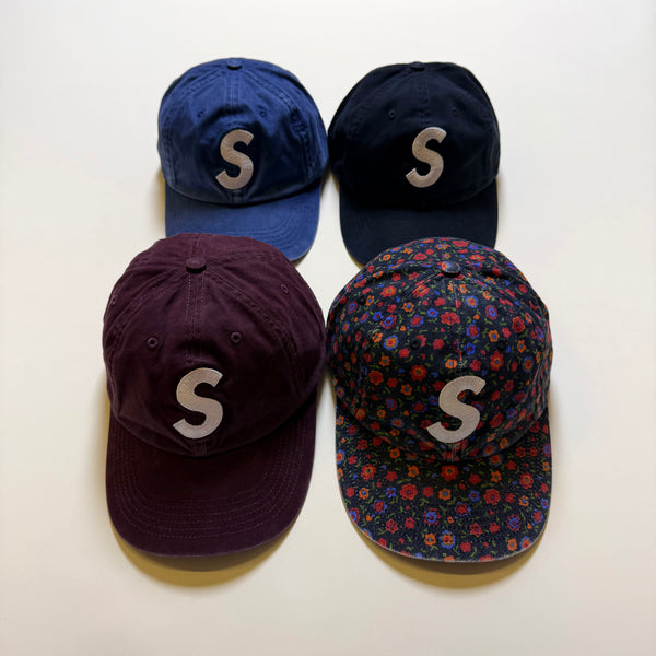 SUPREMEWASHED CANVAS S LOGO 6-PANEL