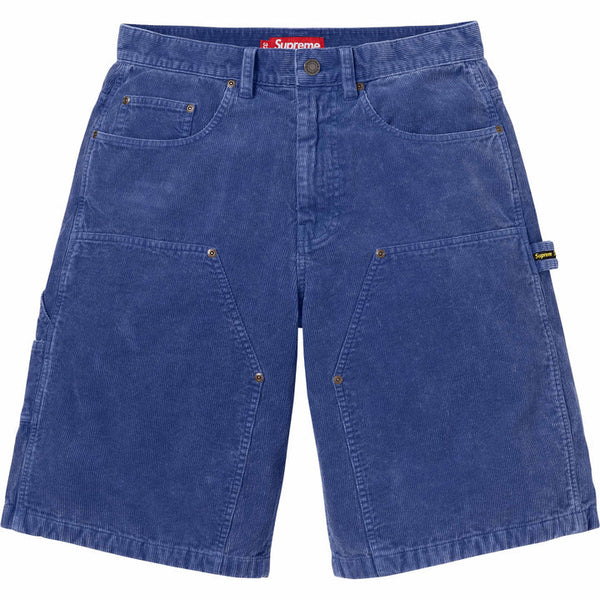 SUPREME WASHED CORDUROY DOUBLE KNEE PAINTER SHORT