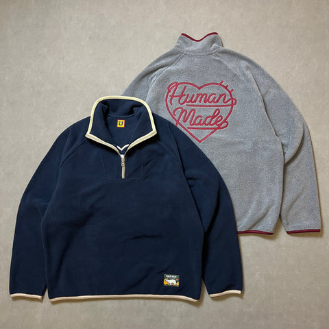 HUMAN MADE FLEECE HALF-ZIP PULLOVER