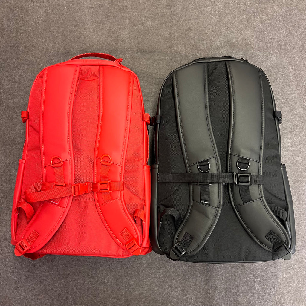 Supreme leather outlet backpack