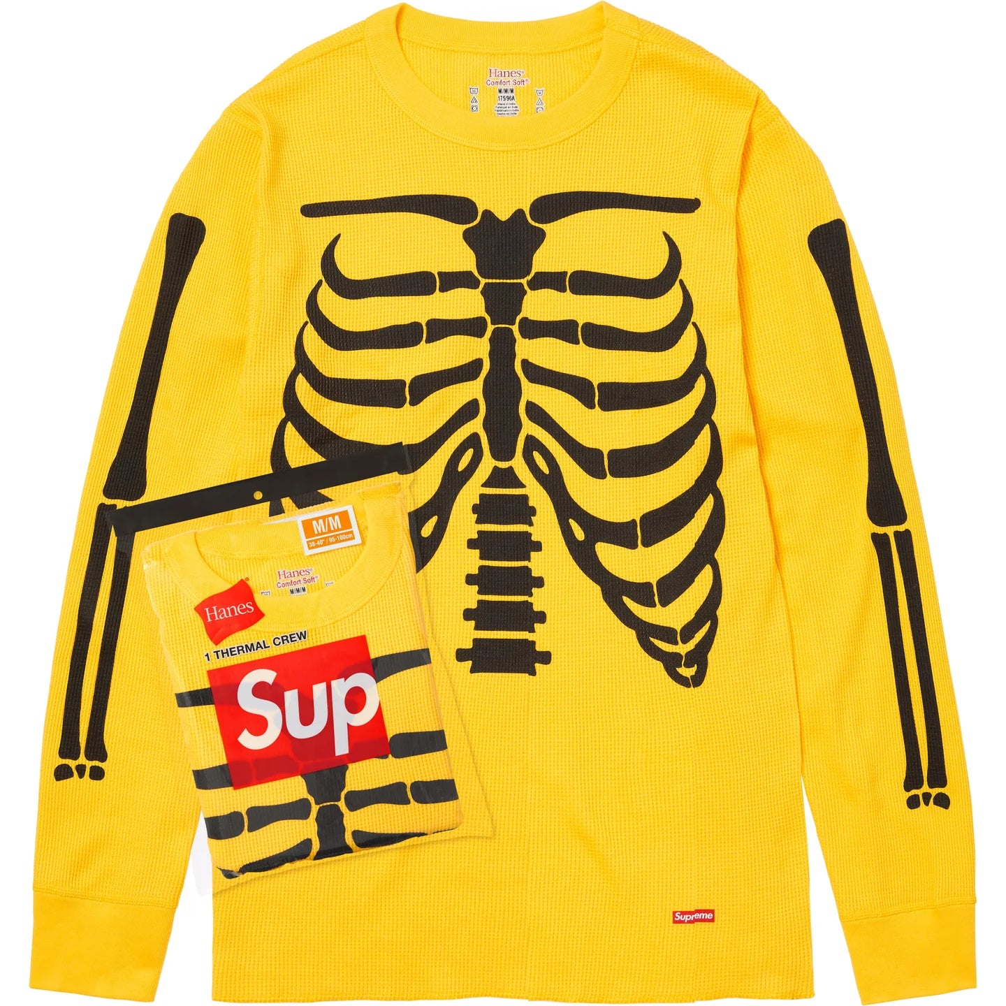 SUPREME HANES BONES THERMAL CREW(1 PACK) FW25 – Trade Point_HK