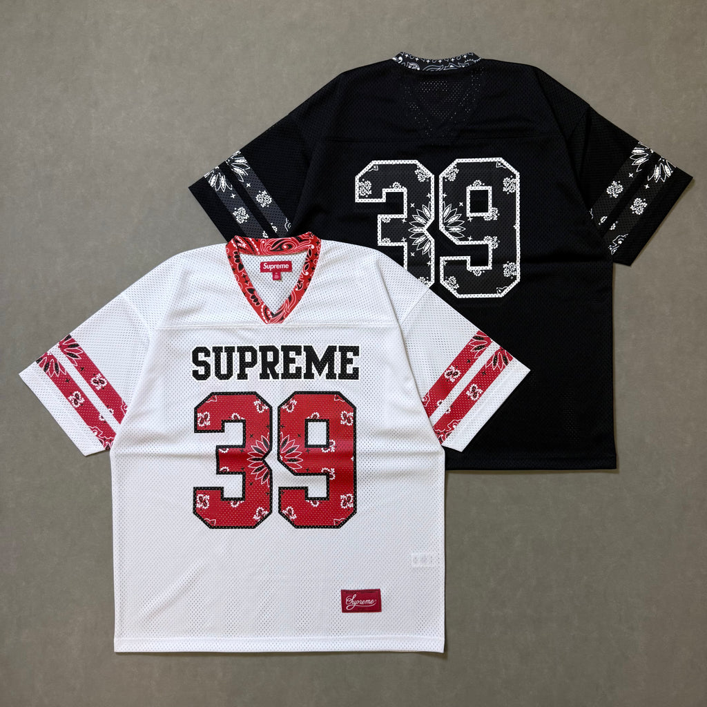 Supreme Bandana Football Jersey White | ResellZone