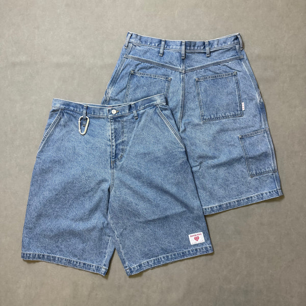 HUMAN MADE DENIM PAINTER SHORTS