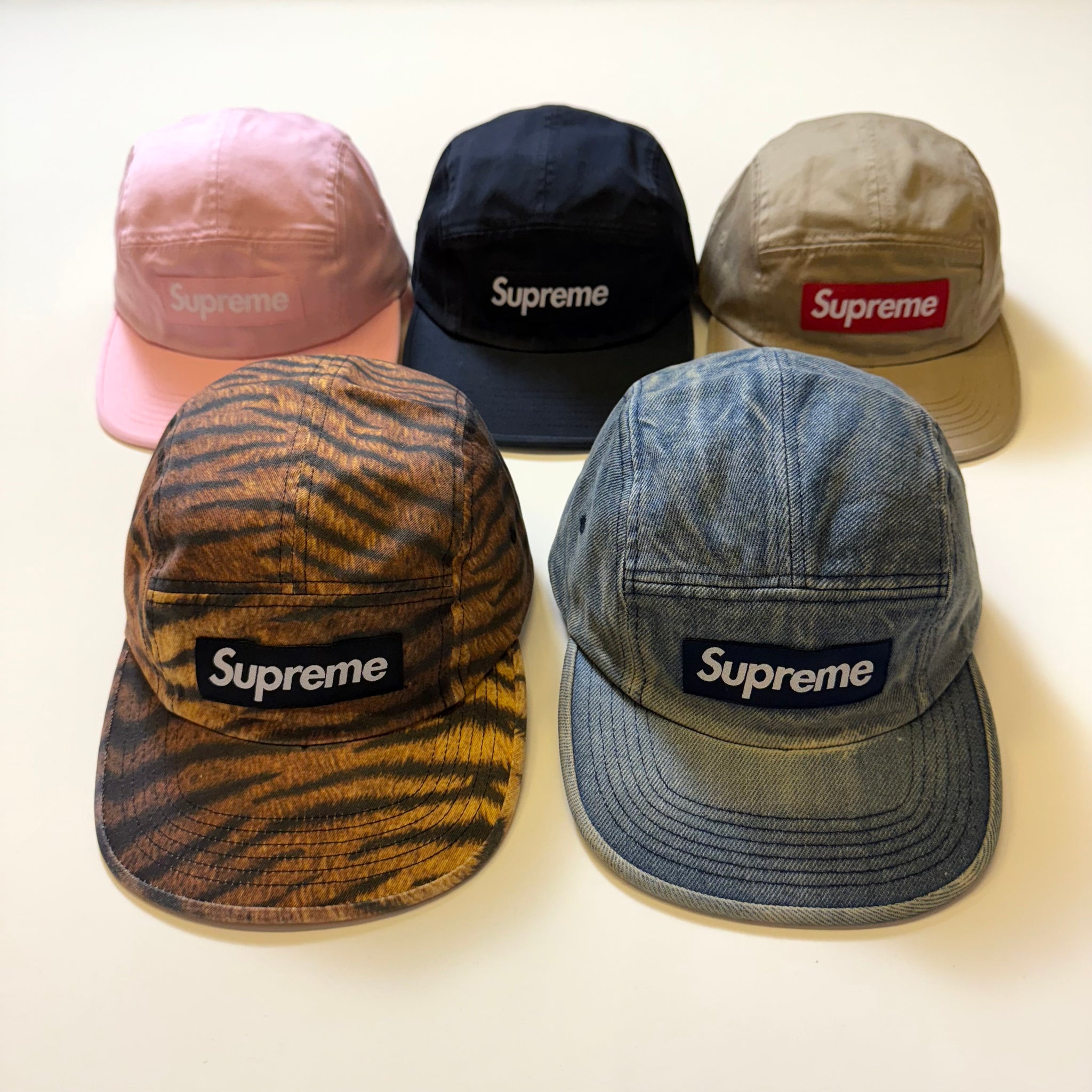 SUPREME WASHED CHINO TWILL CAMP CAP FW25