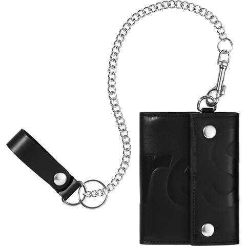 SUPREME LEATHER CHAIN WALLET FW25