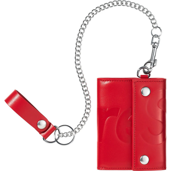 SUPREME LEATHER CHAIN WALLET FW25