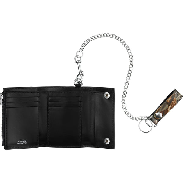 SUPREME LEATHER CHAIN WALLET FW25