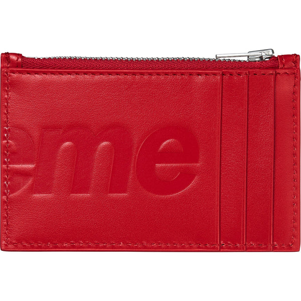 SUPREME LEATHER ZIP UP CARD HOLDER