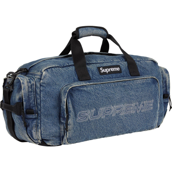 SUPREME DENIM DUFFLE BAG