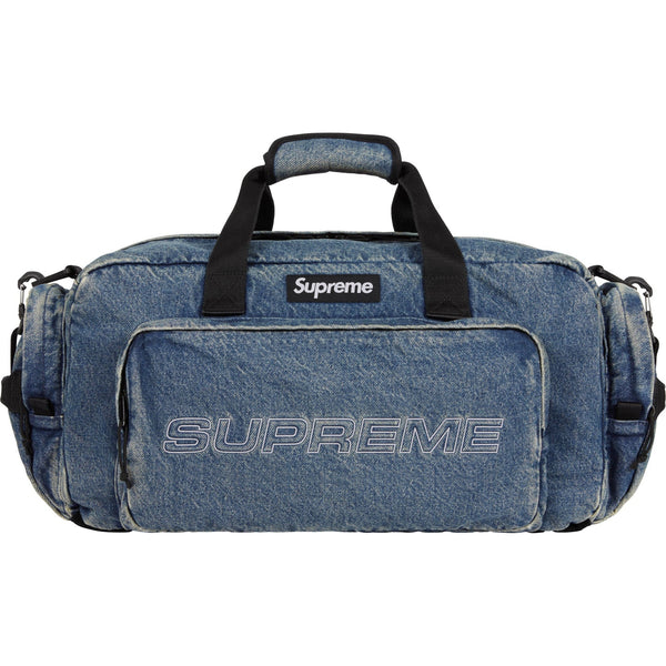 SUPREME DENIM DUFFLE BAG