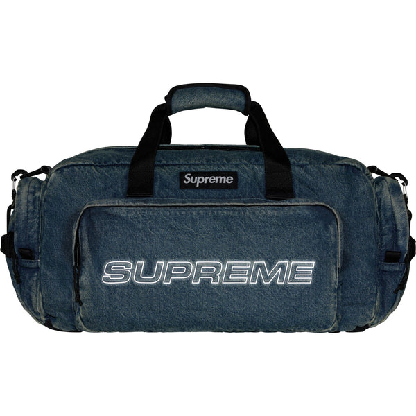 SUPREME DENIM DUFFLE BAG