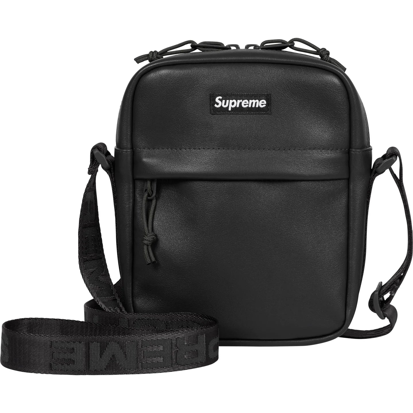 バッグ Supreme Leather Waist Bag Black 24FW Supreme Leather Waist Bag (FW24) - $128