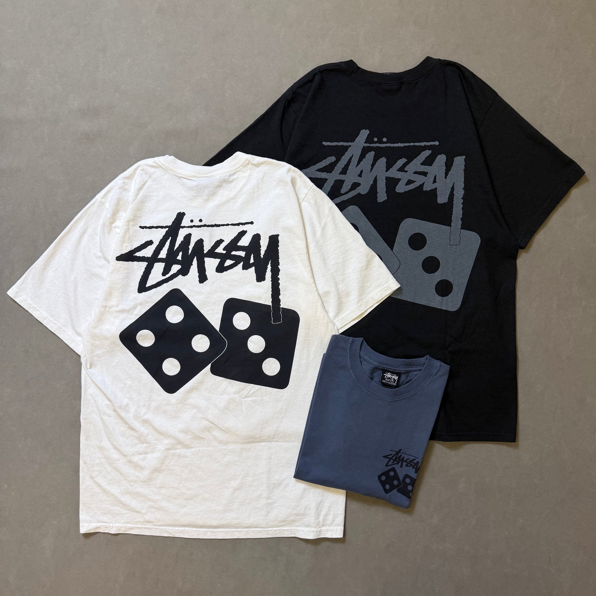 STUSSY DICE TEE PIGMENT DYED