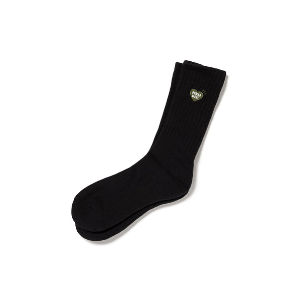 HUMAN MADE PILE SOCKS (OLIVE HEART)